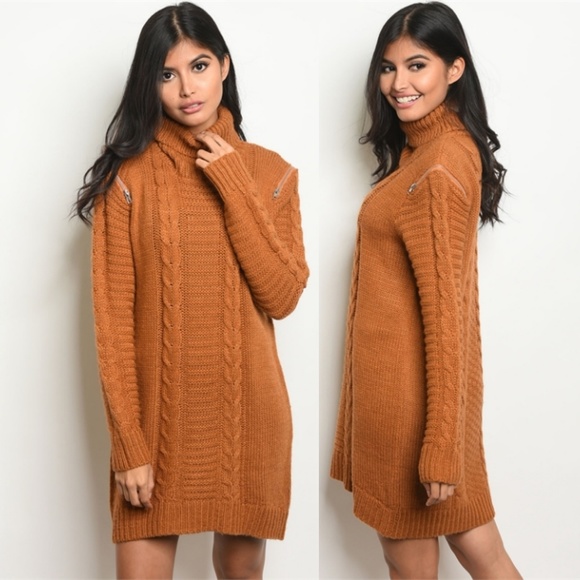 New ❄❄ Camel Sweater Dress - Picture 3 of 5